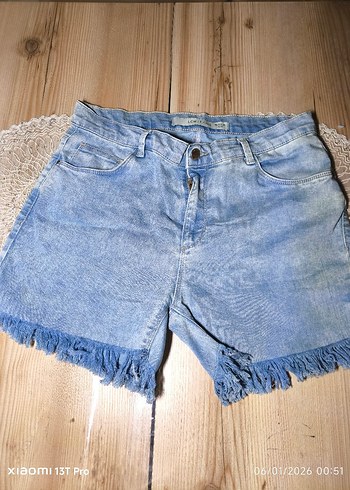 Bohem Tarzı Kadın Kot Şort, Mini Boy, Bol Kesim - Görsel 4