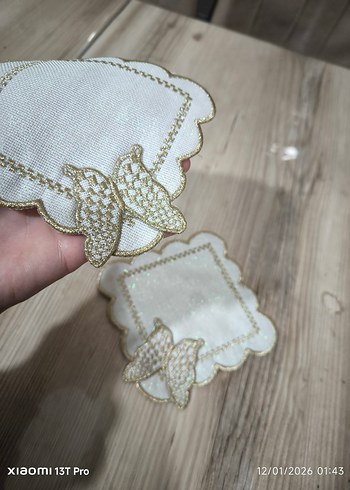 2 adet KAHVE SUNUM PEÇETESİ - Görsel 2