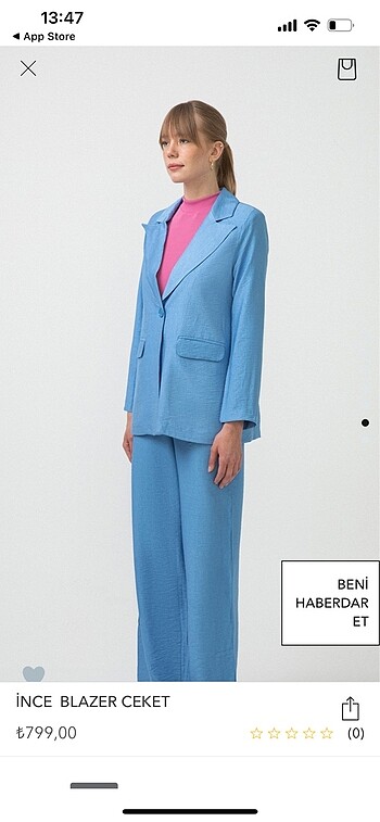 Blazer ceket takım