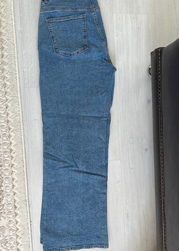 Midi Boy Gri Mavi Kadın Denim Pantolon