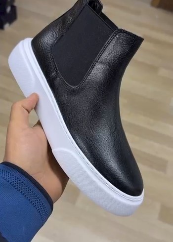 Siyah Erkek Street Wear Bot - Görsel 3