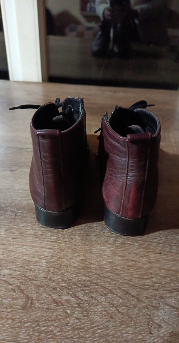 Koyu Bordo Erkek Bot - Görsel 4