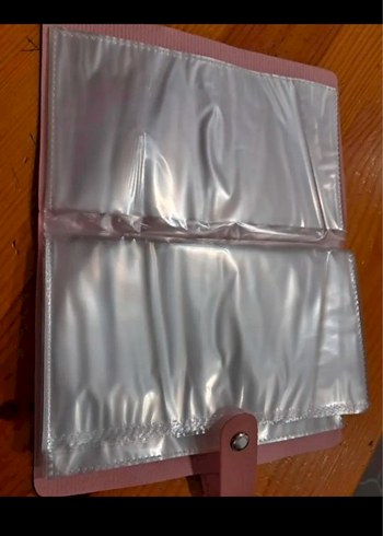 Pembe Deri Kadın Portföy Cüzdan - Görsel 2