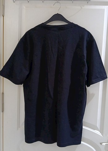 Erkek Siyah Keten Kısa Kollu Tişört - Görsel 3