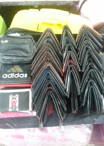 Erkek Çok Bölmeli Koyu Renk Cüzdan - Görsel 2