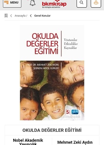 Okulda Değerler Eğitimi