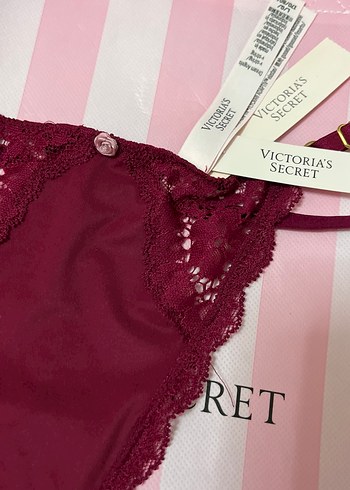 Victoria s Secret Bordo Dantel Detaylı Bohem Kadın İç Çamaşırı