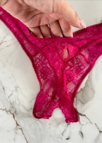 Victoria s Secret Koyu Pembe Bohem Midi Dantel Kadın İç Çamaşırı