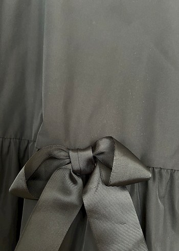 Kız Çocuk Siyah Volanlı Salaş Elbise - Görsel 5