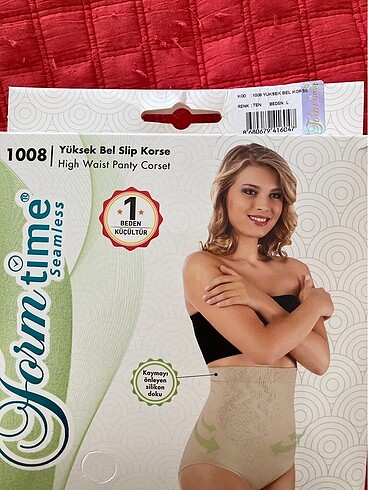 yüksek bel slip korse