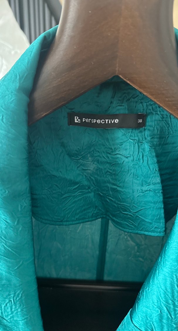 Uzun yeşil Kadın Salaş Elbise - Görsel 3