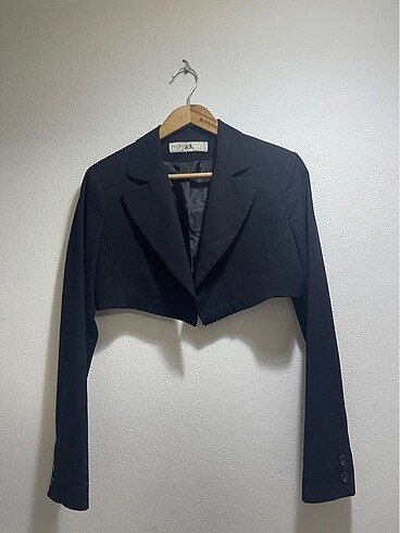 Crop ceket