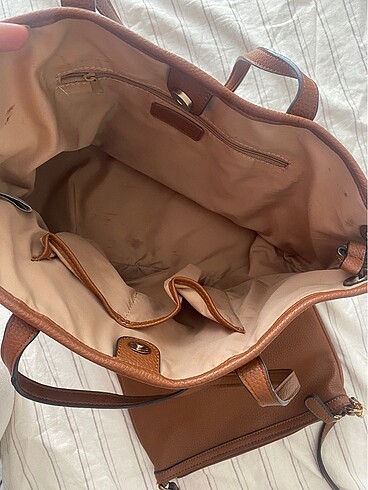 Beden kahverengi Renk Nine west ikili çanta