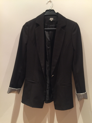 s Beden Siyah blazer Ceket