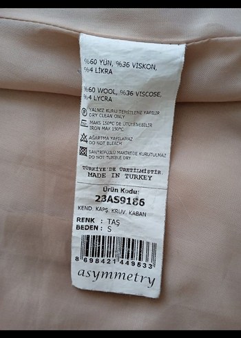 Bej Kapüşonlu Kadın Kaban - Görsel 7