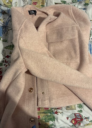 Toz pembe zara ceket - Görsel 3