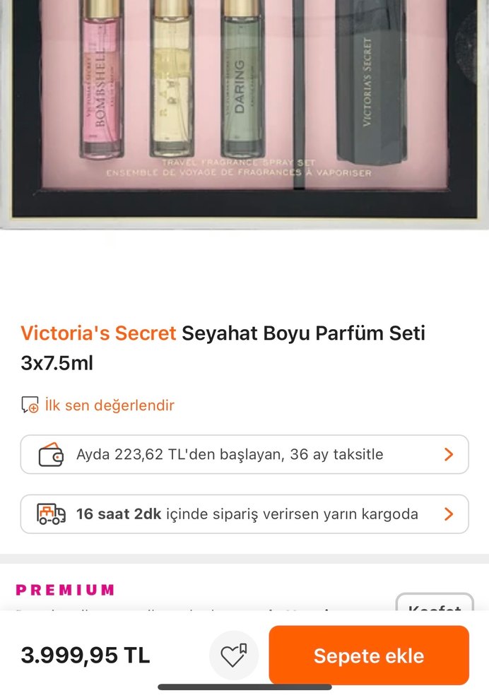 Victoria's Secret Parfüm Seti 3'lü - Görsel 5