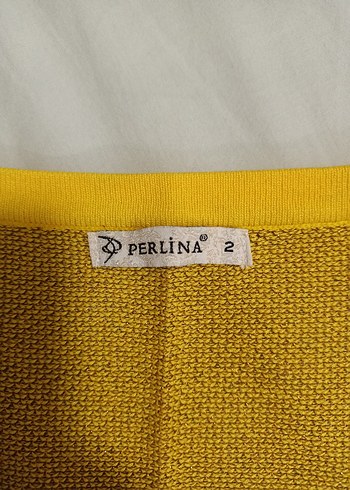 Parlak Sarı Kadın Triko Bluz - Görsel 3