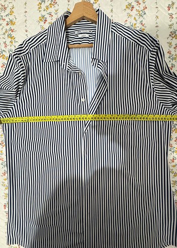 Lacivert Çizgili Uzun Kollu erkek Gömlek - Görsel 4