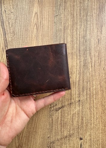 Koyu Kahverengi Minimalist Erkek Cüzdanı - Görsel 2