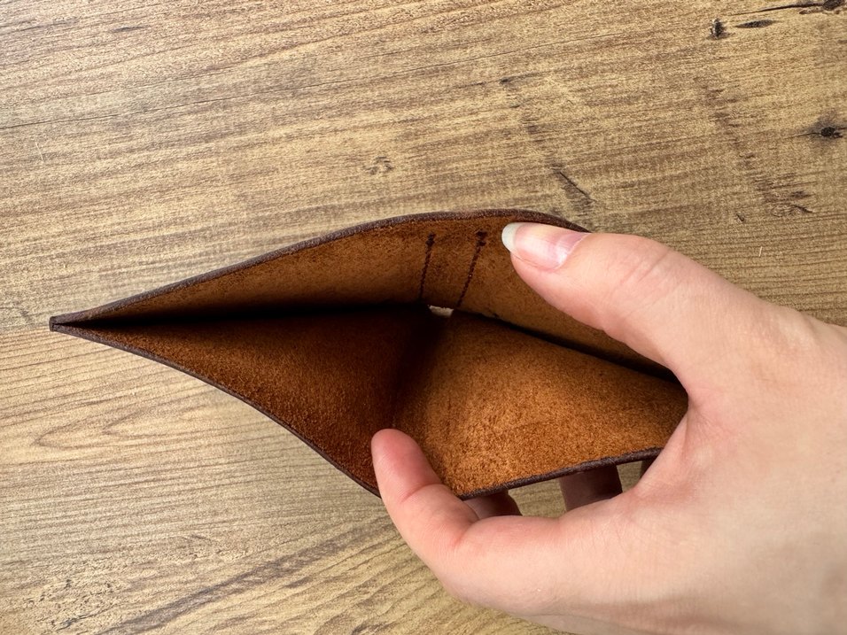 Koyu Kahverengi Minimalist Erkek Cüzdanı - Görsel 3