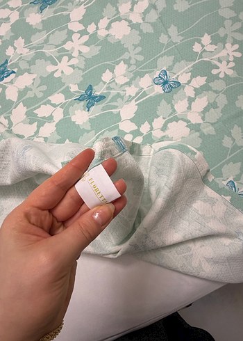 Mavi Pastel Baskılı Yatak Örtüsü - Görsel 4