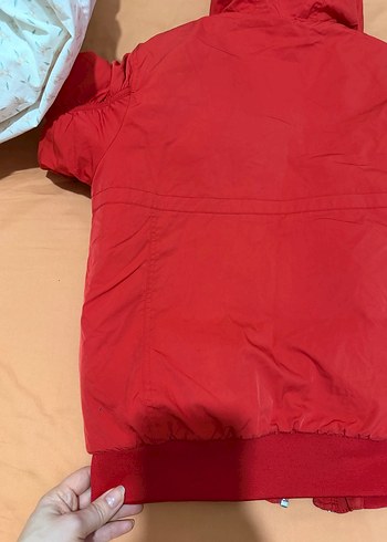 Kırmızı Fermuarlı Erkek Çocuk mont - Görsel 9