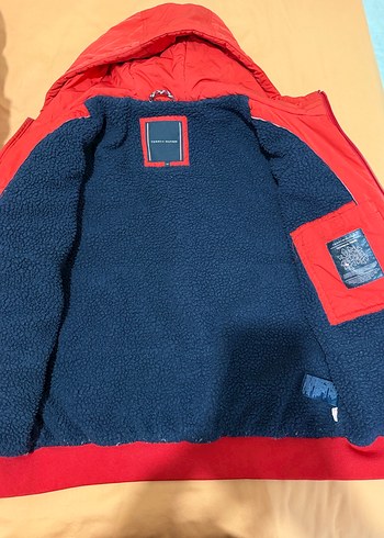 Kırmızı Fermuarlı Erkek Çocuk mont - Görsel 7