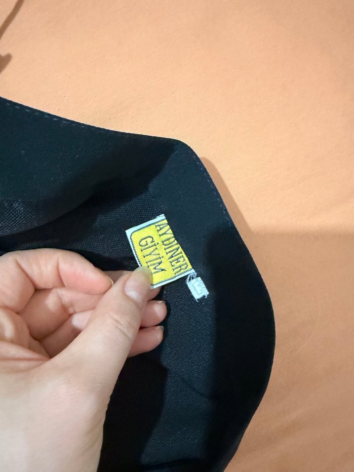 Kadın Siyah Uzun Salaş Saten Etek - Görsel 4