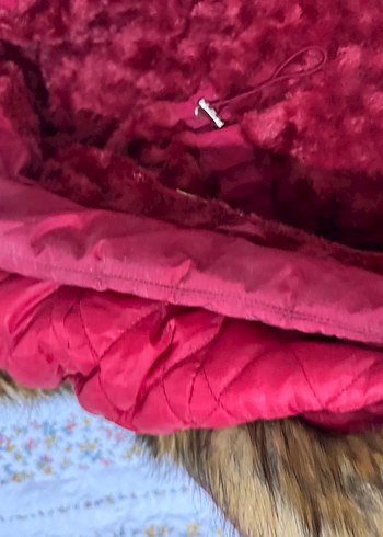 Bordo Fermuarlı Kadın Kışlık Ceket - Görsel 7