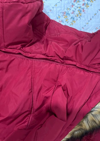 Bordo Fermuarlı Kadın Kışlık Ceket - Görsel 4