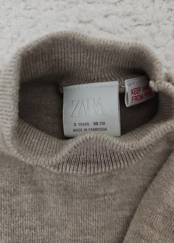 Bej Boğazlı erkek bebek Yün Kazak - Görsel 2