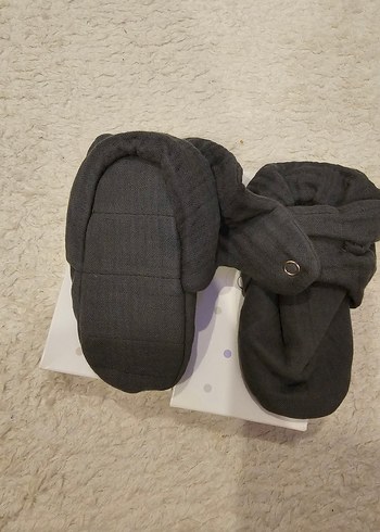 Erkek Çocuk Gri Sıcak Terlik - Görsel 3