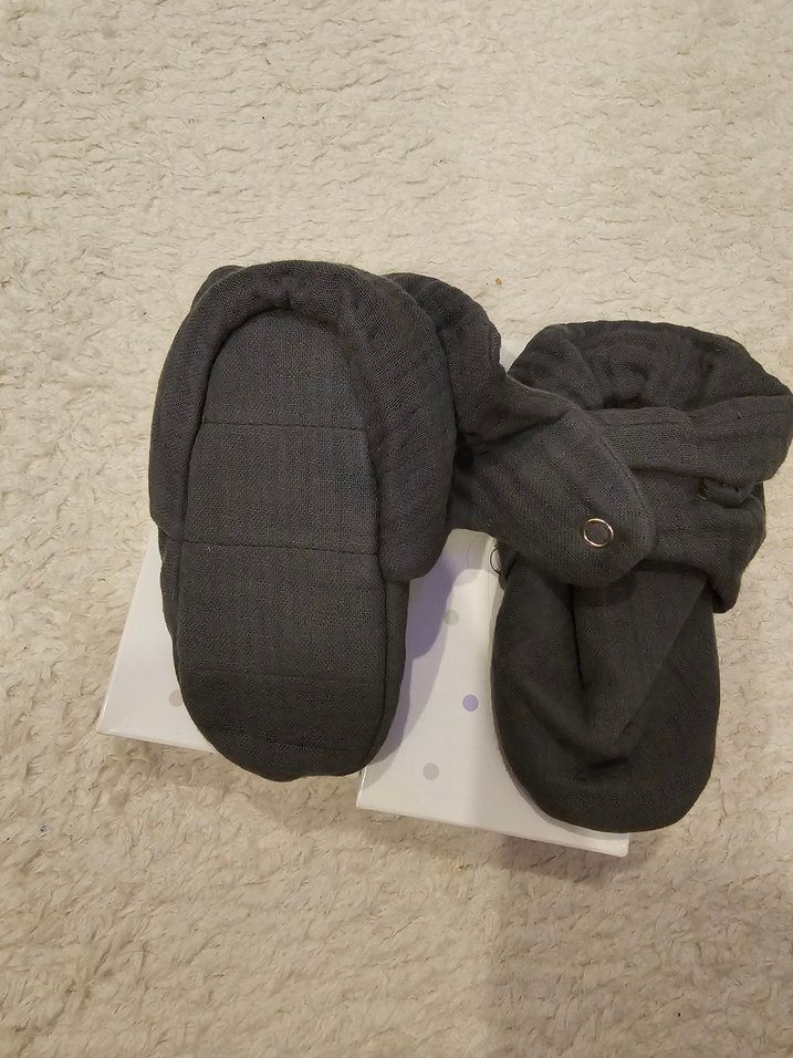 Erkek Çocuk Gri Sıcak Terlik - Görsel 3