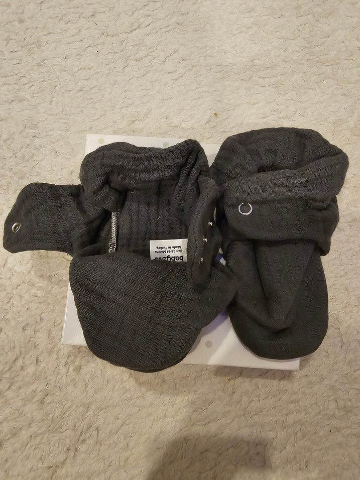 Erkek Çocuk Gri Sıcak Terlik - Görsel 2