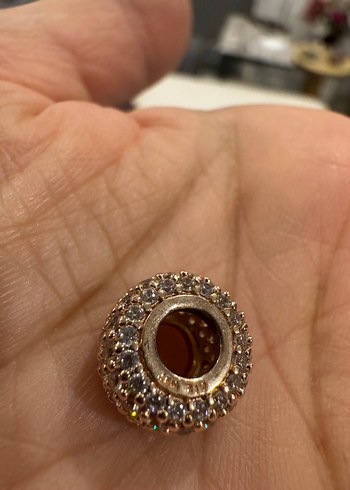 Işıltılı Üç Sıralı Charm - 14 Ayar Pembe Altın Pandora - Görsel 4