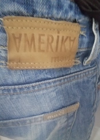 Kadın Mavi Denim Mini Şort - Görsel 6