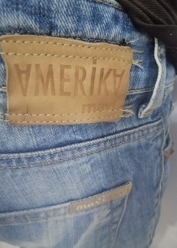 Kadın Mavi Denim Mini Şort - Görsel 7