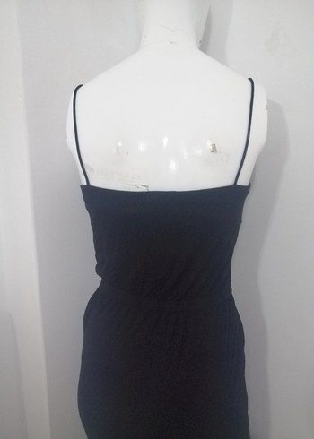 Siyah V Yakalı Kadın Uzun Tulum - Görsel 9