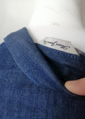 Mavi jeans Bayan kot elbise - Görsel 10