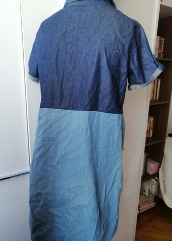 Mavi jeans Bayan kot elbise - Görsel 8