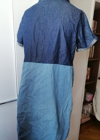 Mavi jeans Bayan kot elbise - Görsel 9