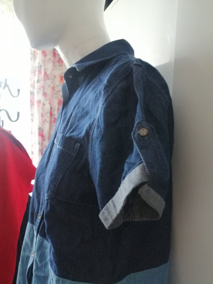 Mavi jeans Bayan kot elbise - Görsel 5