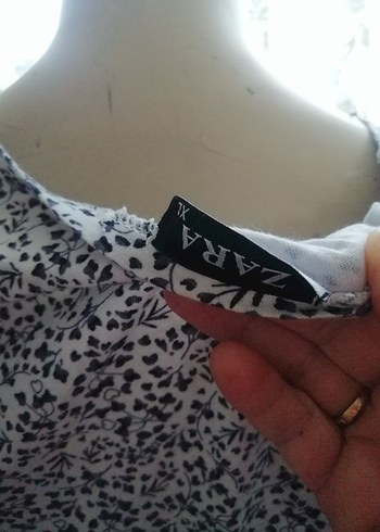Zara Bayan penye bluz - Görsel 12