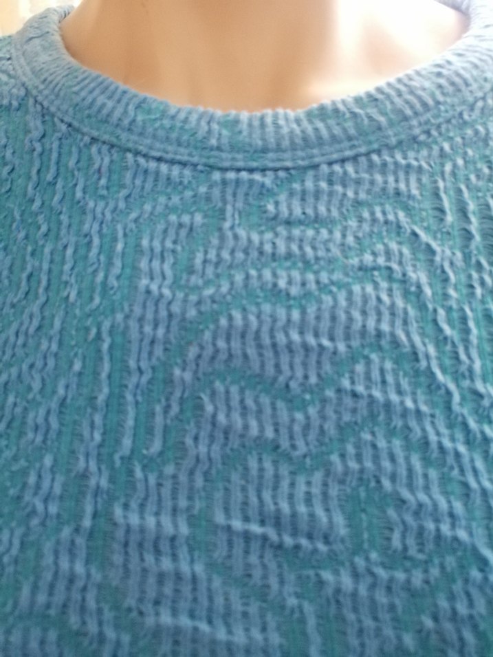 Mavi Örgü Kadın Sweatshirt - Görsel 5