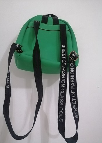 Beden yeşil Renk Fermuarlı Yeşil Street Wear Sırt Çantası