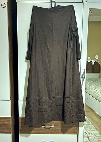 Önden Düğmeli Siyah Uzun Kaban - Görsel 2