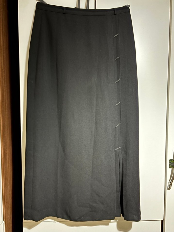 Siyah Uzun Kadın Etek - Görsel 2