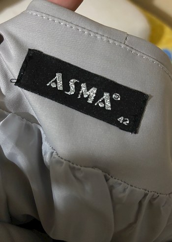 Gri Uzun Keten Salaş Etek - Görsel 3