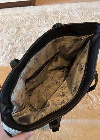 Klasik Siyah Deri Kadın Çanta - Görsel 2